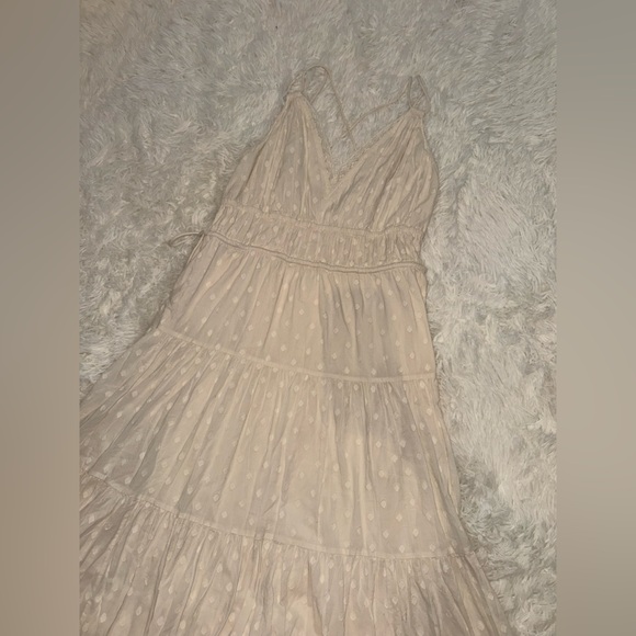 NEW Ulla Johnson Freya Circle Jacquard Tiered Cotton Ivory Cream Dress size 8 - Picture 3 of 8